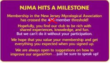 Picture NJMA notice of reaching over 400 members