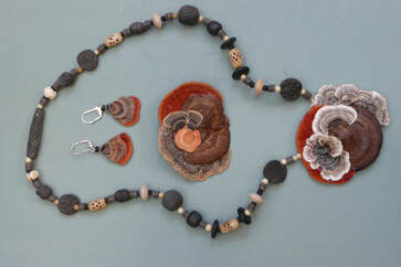 Picture of jewelry made from fungi
